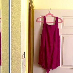 NWT HAYDEN Vibrant Magenta Midi Sleeveless Dress,Size L